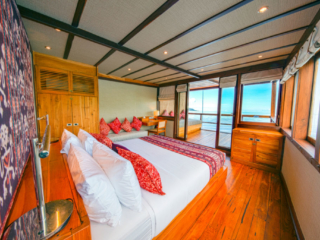 our ocean view cabin on Coralia Liveaboard Indoensia