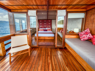our ocean view cabin on Coralia Liveaboard Indoensia