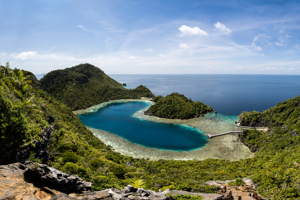 teluk cinta is a beautiful bay we visit with Coralia Liveaboard in Raja Ampat