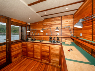 dedicated camera room on the main deck of Coralia Liveaboard