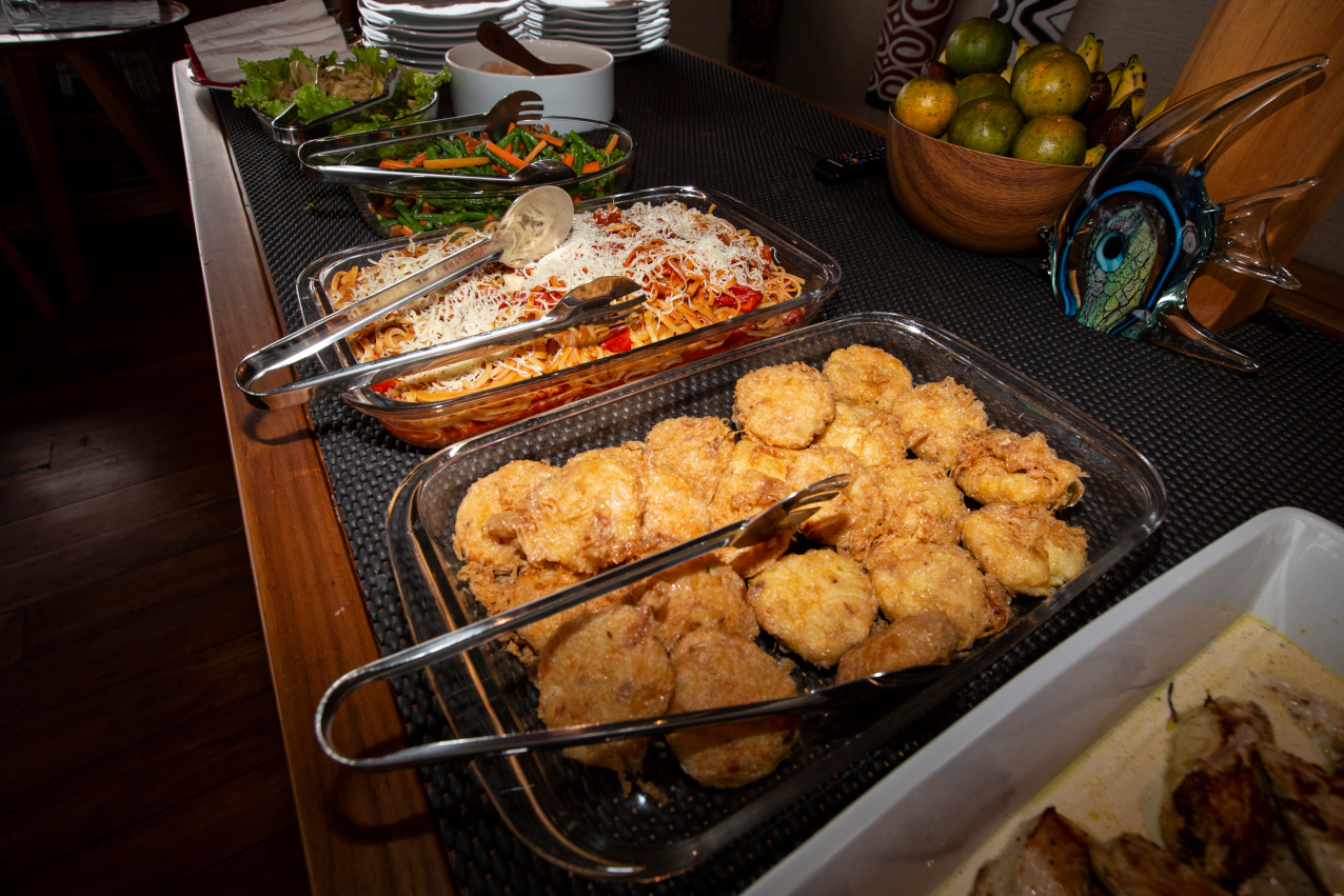 sample of our culinary buffet on Coralia Liveaboard Indonesia