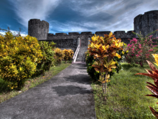 Dutch fort on Banda Neira in the Spice Islands with Coralia Liveaboard in Indonesia
