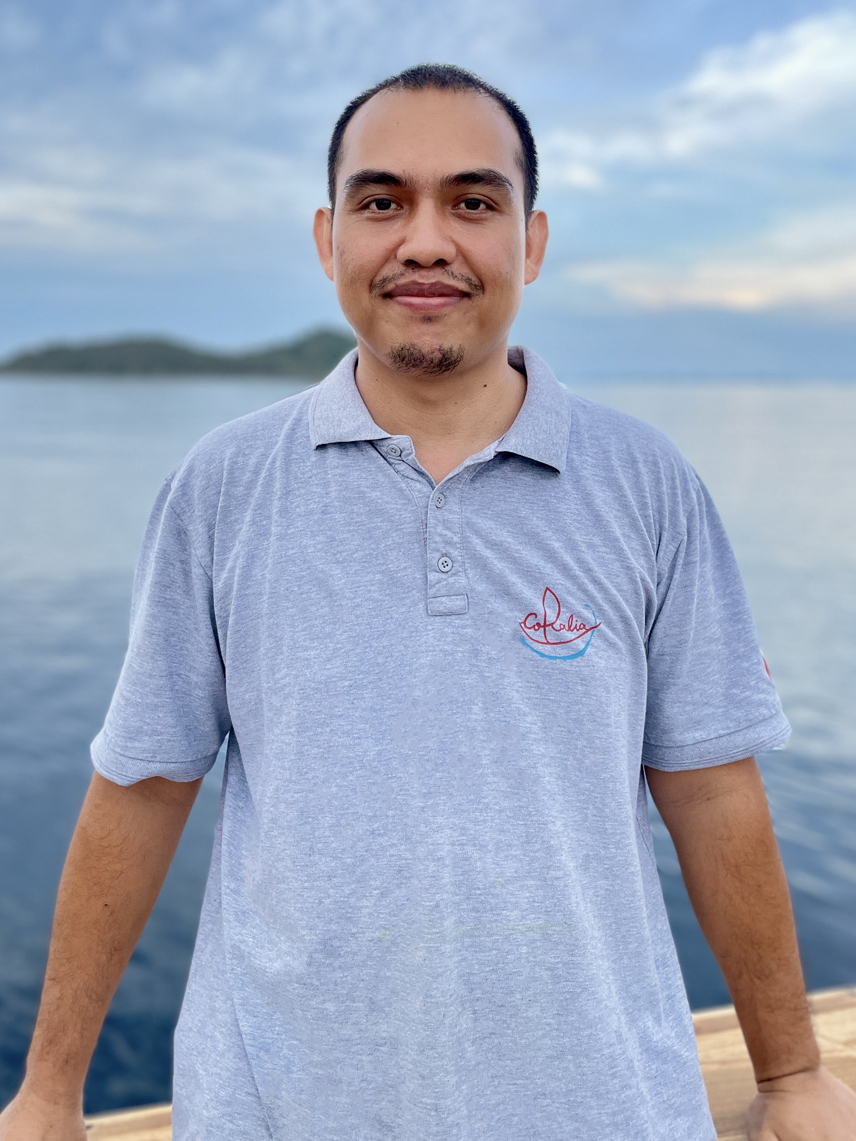 Our chef Iwan on board Coralia Liveaboard in Raja Ampat