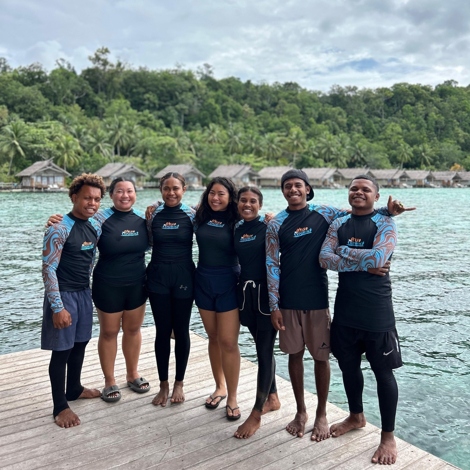 Papuan dive guides at Raja Ampat SEA Centre