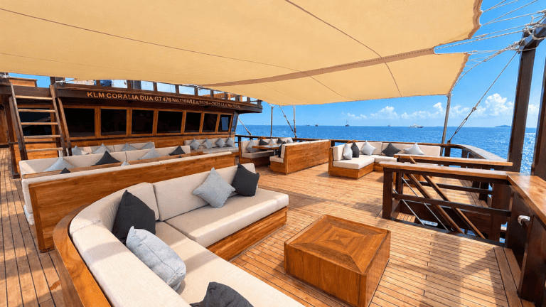 Coralia Dua Liveaboard Indonesia upper deck